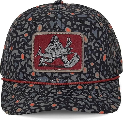 Paramount Outdoors Big Foot Squatch Performance - Tapa de cuerda de pesca con perforación láser Snapback