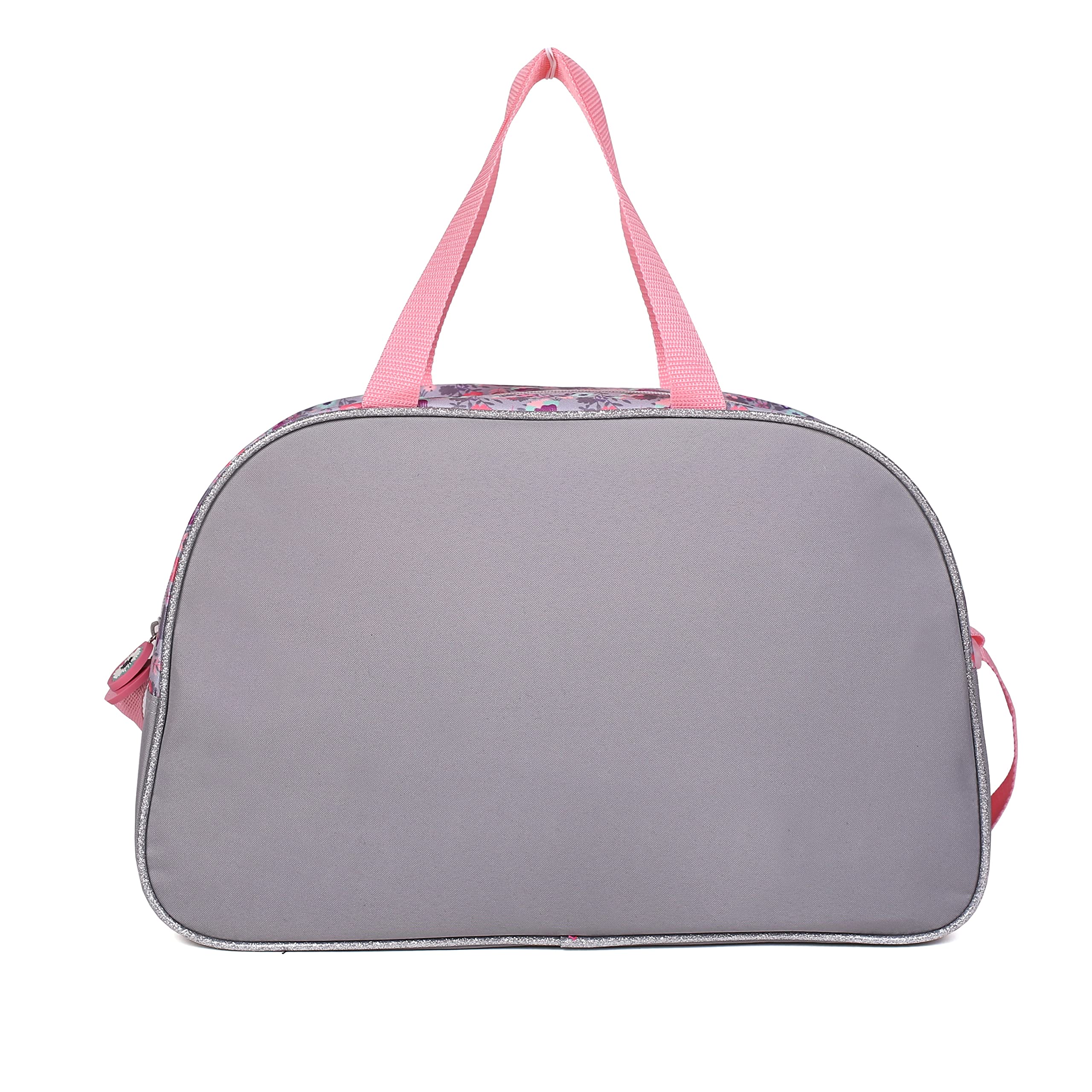 KO20 torba sportowa/podróżna, dla dziewcząt, konie, 40 x 25 x 13 cm, różowo-szara