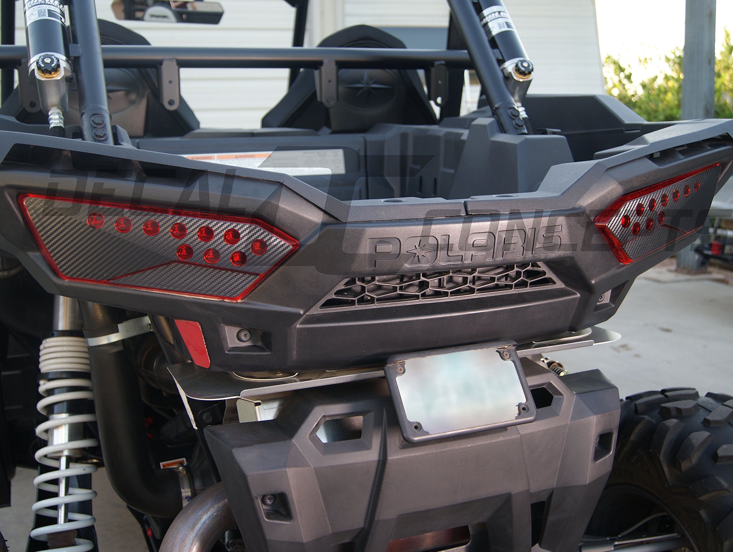 Decal Concepts Carbon Fiber Tail Light Decal kit - Fits RZR 1000 (2014-2016)