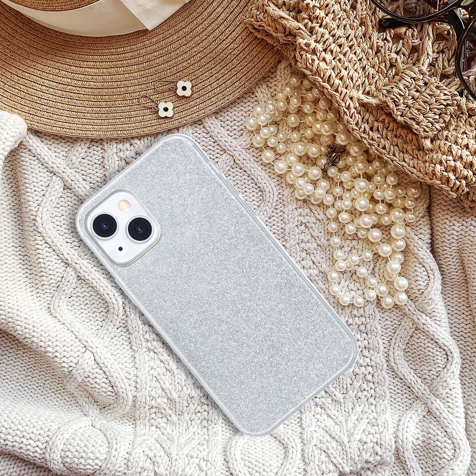 MATEPROX Custodia Brillantini Compatibile con iPhone 13