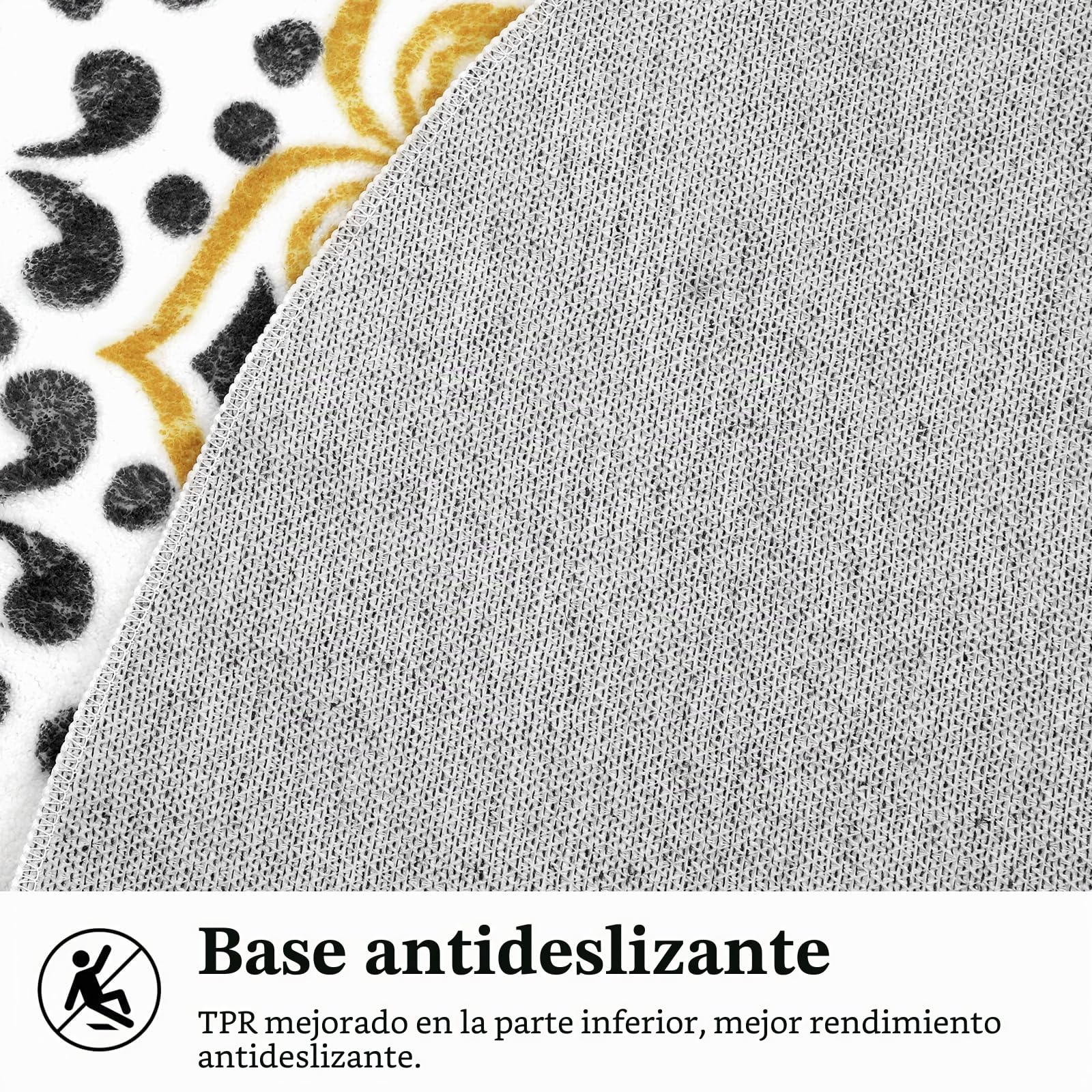 Pauwer Alfombra Salon Redonda 120 cm Bohemio Alfombra Habitacion Dormitorio Antideslizante Lavables en Lavadora Tapete Quarto Pelo Corto Suave Tapete Sala para Sala de Estar, Decoración de Guardería