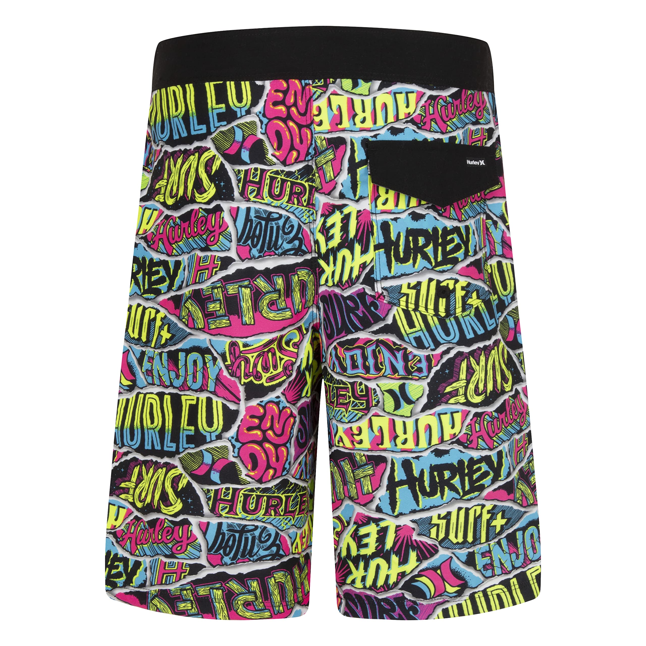 Hurley Boys' Board Shorts, Multi/Ripped, 2T