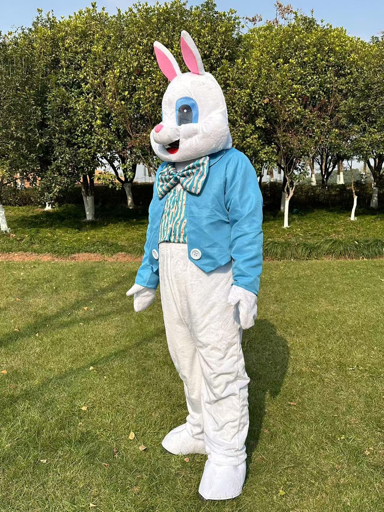 Disfraz de conejo de Pascua, disfraz de mascota de Halloween para adultos