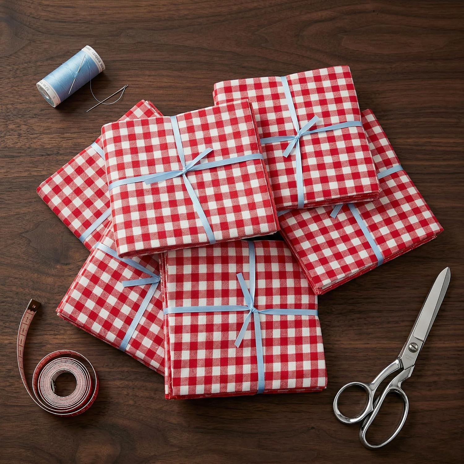 40 Red Blends & White Charm Pack – 5 Inch Squares 100% Cotton Quilt Quality Fabric for Quilting, Sewing & Patchwork