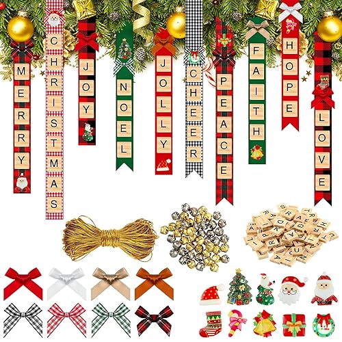 321 Pieces Christmas Tree Ornaments Personalized Crafts Christmas Wooden Capital