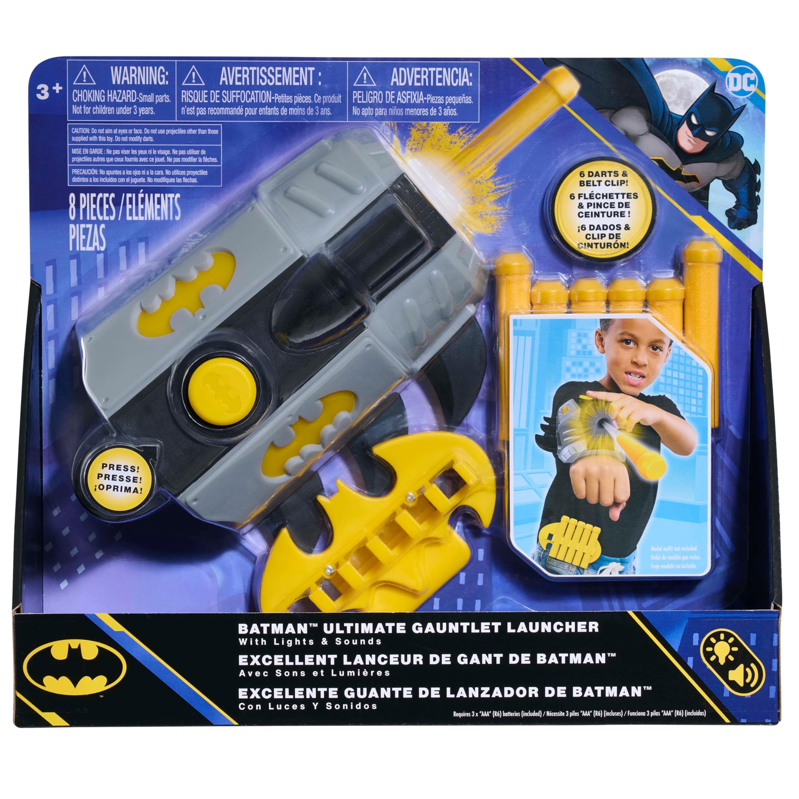 Batman™ Ultimate Gauntlet Launcher, Kids Toys for Ages 3 Up by Just Play