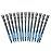 Golf Pride MCC Plus4 Golf Club Grip - All-Weather Hybrid Grip with Larger Lower Hand - Brushed Cotton Cord & Pebbled Texture - Standard - Blue - 13 Pack