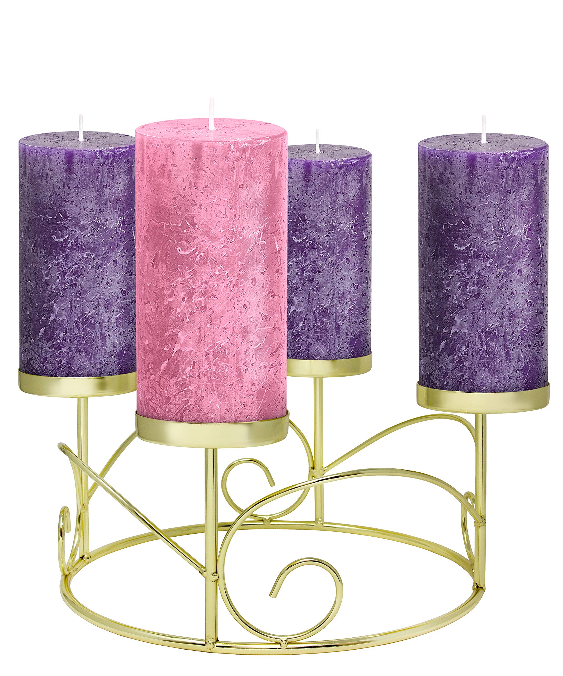 Advent Candle Set of 4 Rustic Style Pillar Advent Candles Made In