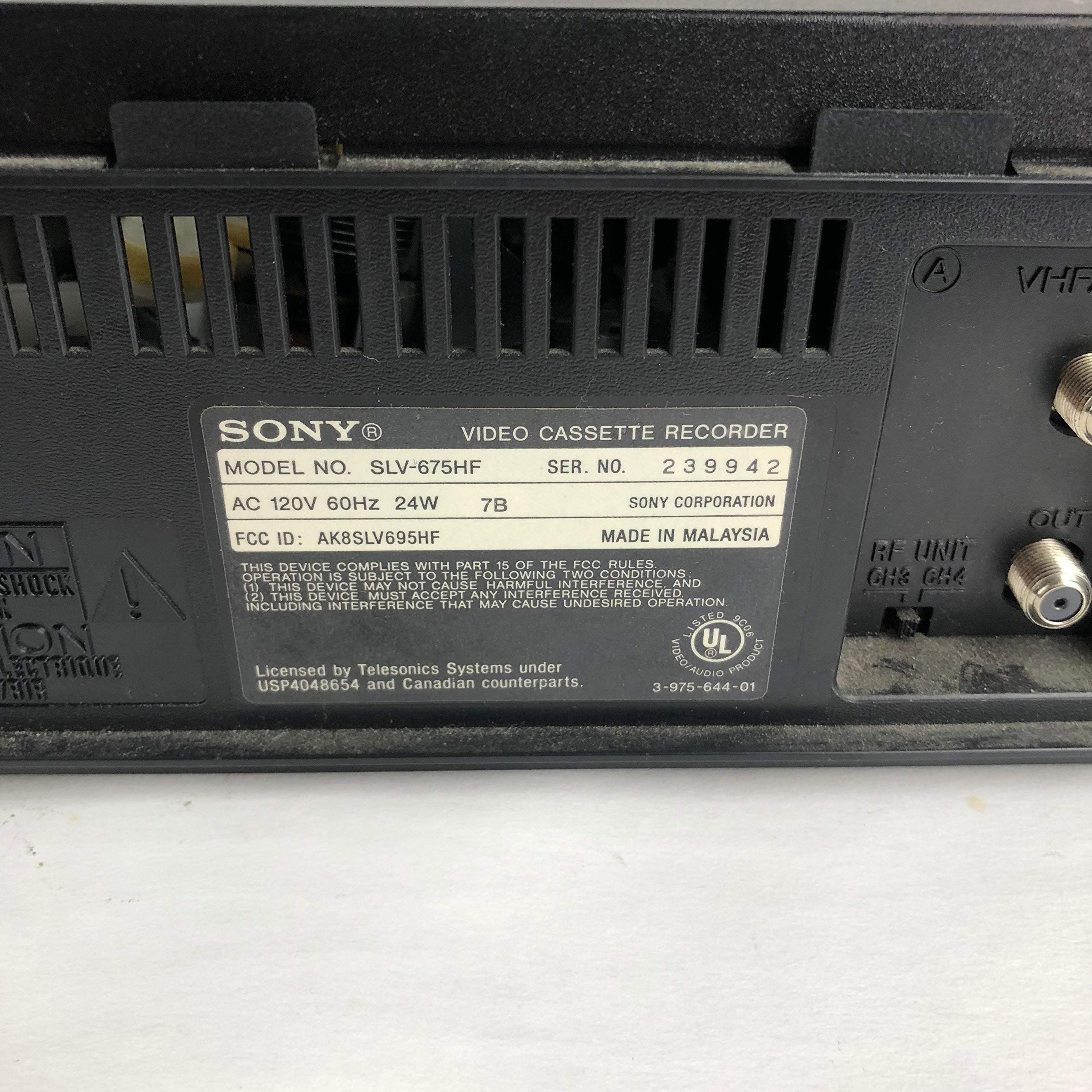 Amazon.com: Sony SLV-675HF Video Cassette Recorder Player