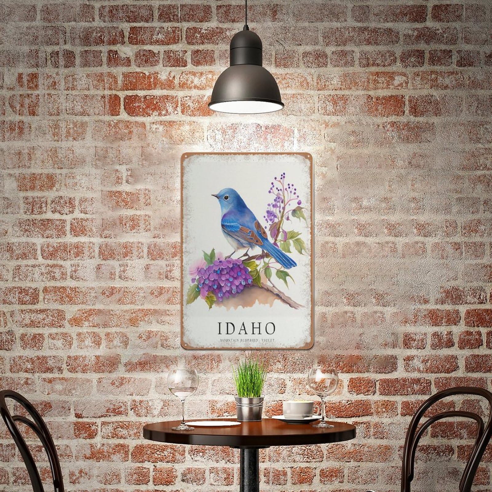 Amazon.com: Idaho State Bird Art Print, Idaho State Flower