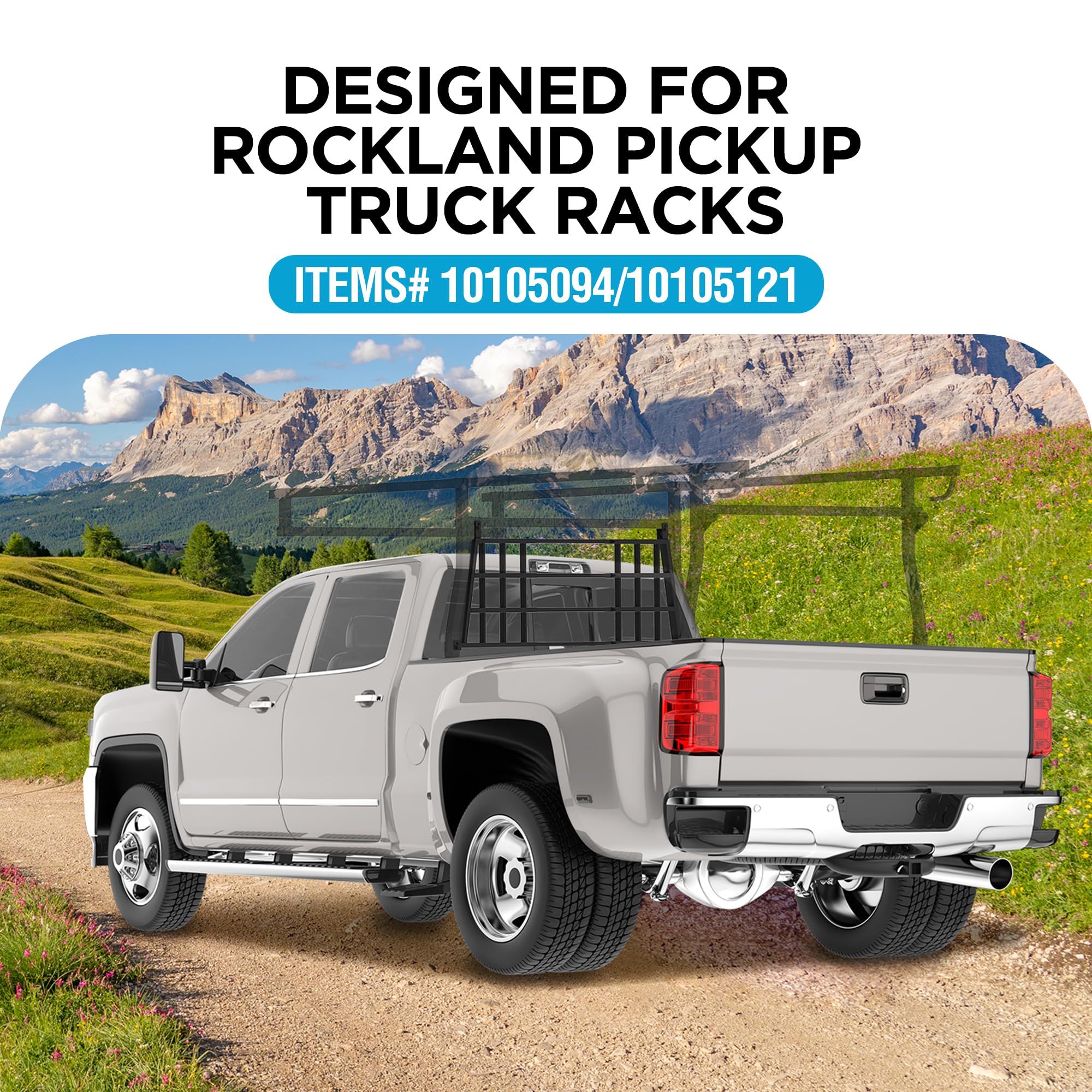 Snapklik.com : Rockland 10105163 Adjustable Headache Rack For Pickup Trucks