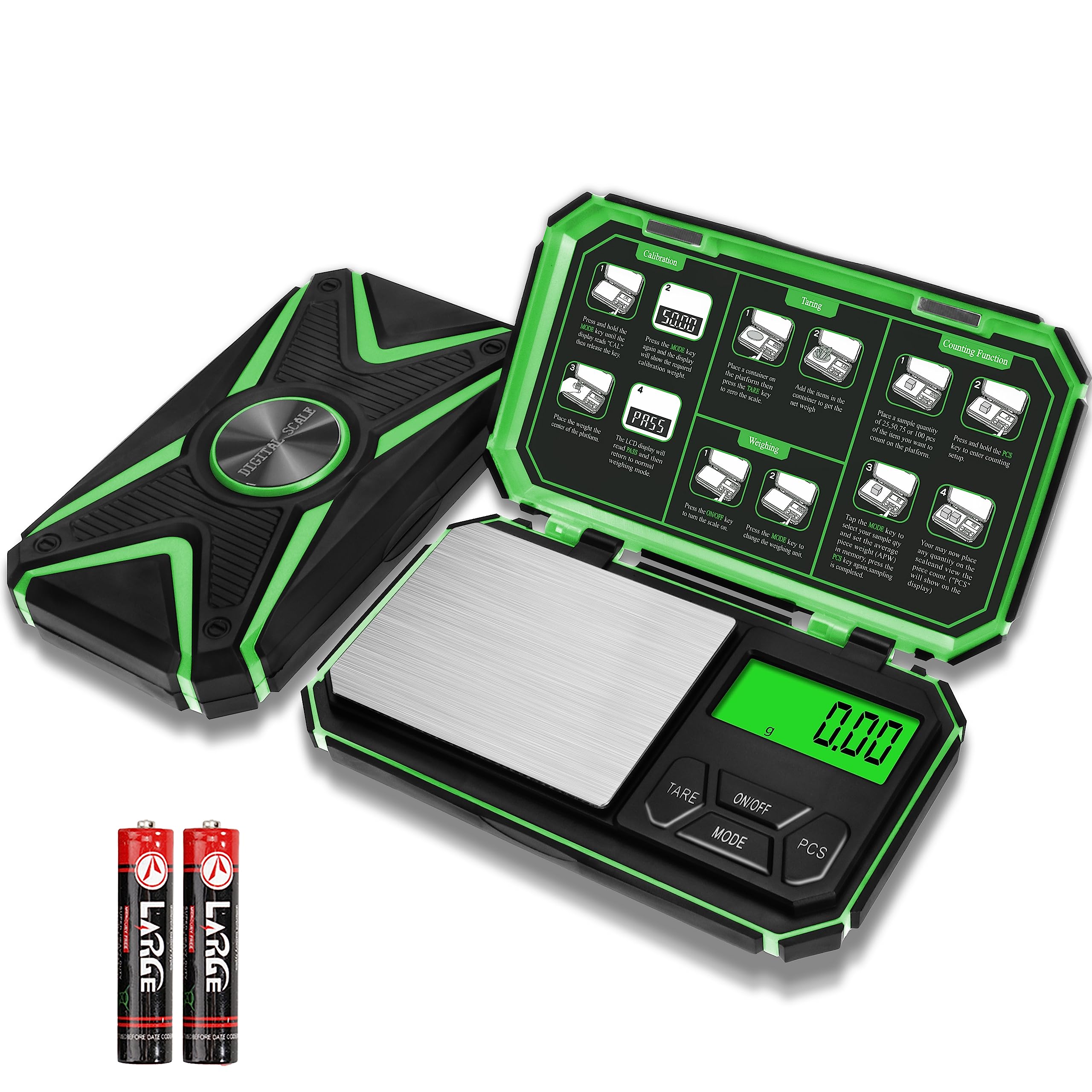 1 x RAW Customer Returns UNIWEIGH Digital Pocket Scale 1000g 0.1g, Sma ...