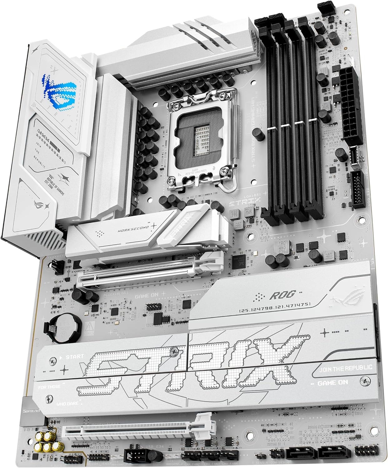 ASUS ROG Strix B860-A Gaming WiFi Motherboard Socket Intel LGA 1851 | Intel B860, ATX, DDR5 Memory, PCIe 5.0, WiFi 7, 3X PCIe 4.0 M.2, Aura Sync A Gaming WiFi ROG Strix B860