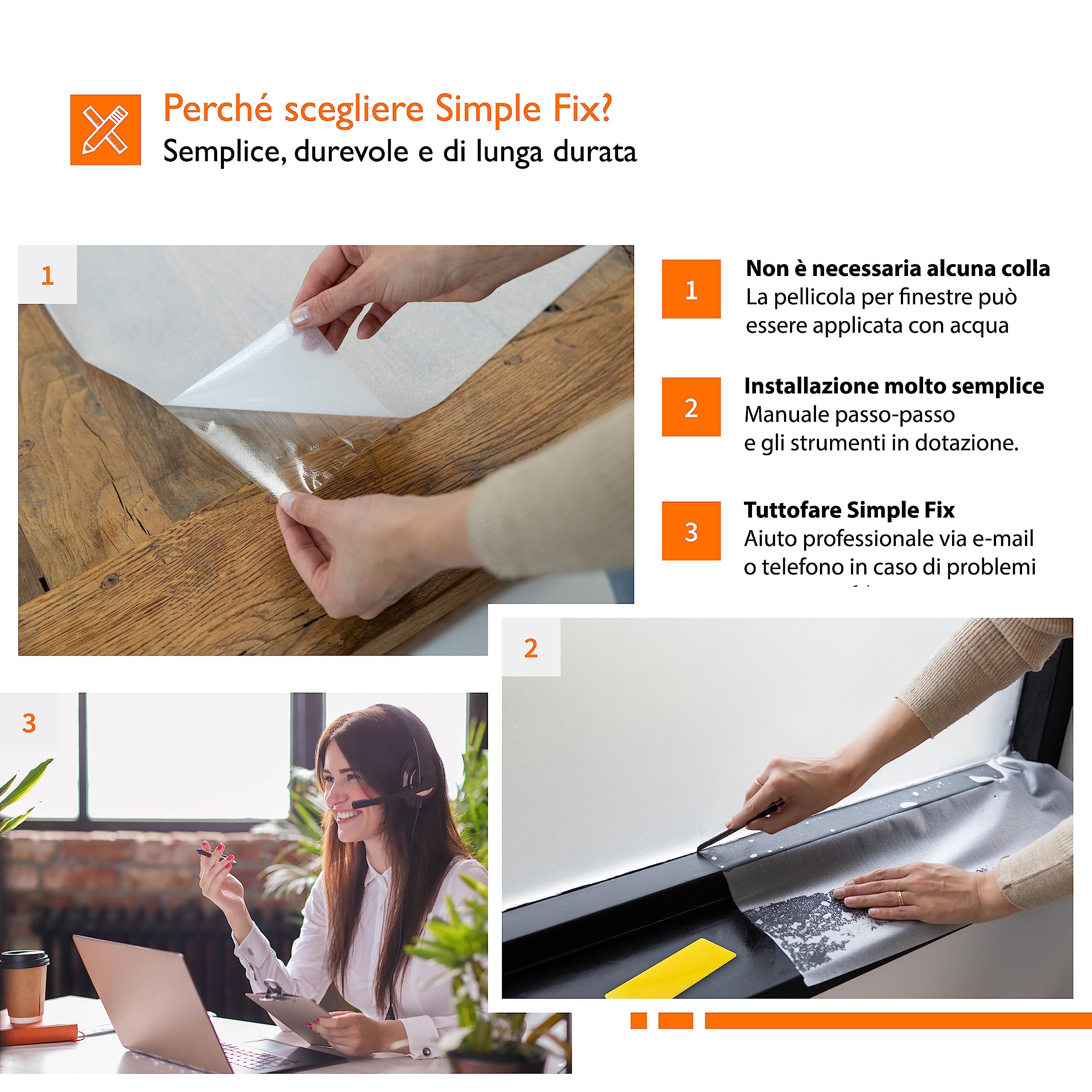 Pellicola per finestre - 90cm x 500cm - Anti-Vista - Adesiva - Autoadesiva - Statica - Protezione Solare - Latte - HR++