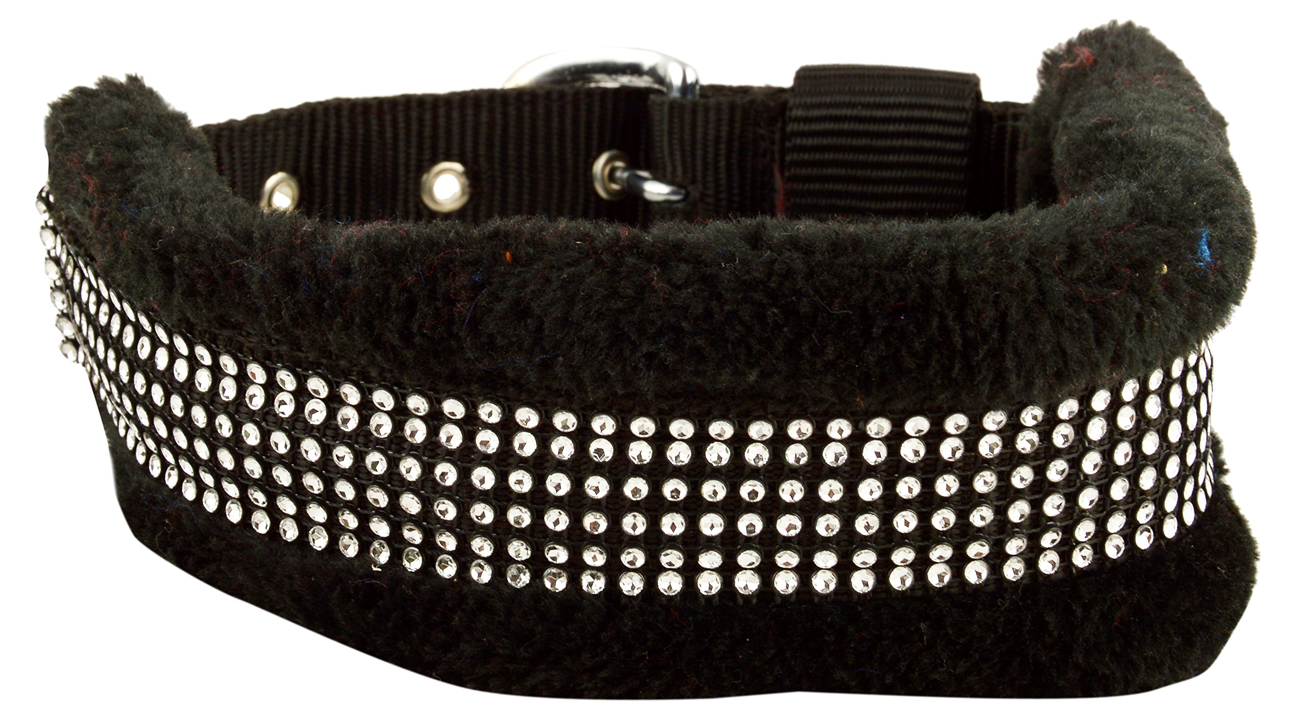 Skora Fancy Black Fur Dog Collar - Large, Black (B0727W6KS9) Amazon Price History, Amazon Price Tracker