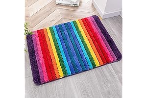 Rainbow Bath Mat: Enhance Your Bathroom with Vibrant Charm