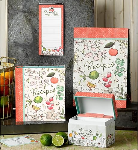 Miniatura 3 de C.R. Gibson Fruit Fusion - Libro de recetas duradero de 3 anillas, 9 x 9.5 pulgadas