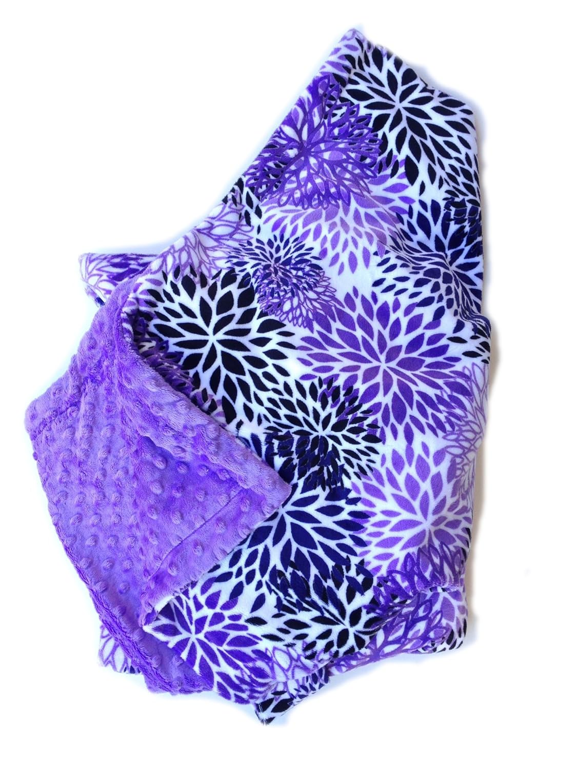 Minky Baby Blanket Purple Baby Blanket Baby Girl