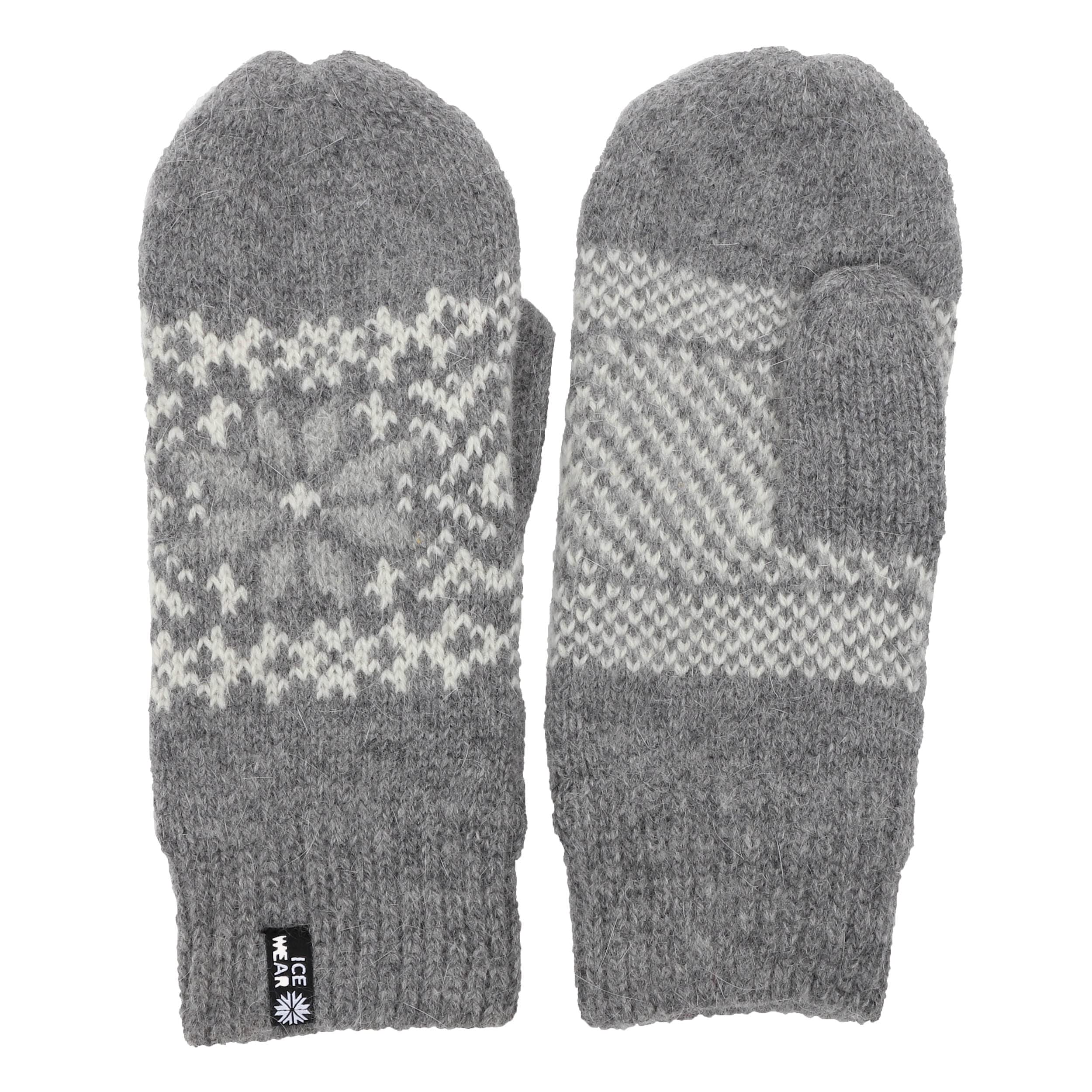 ICEWEAR Papey wool mittens (Gray)
