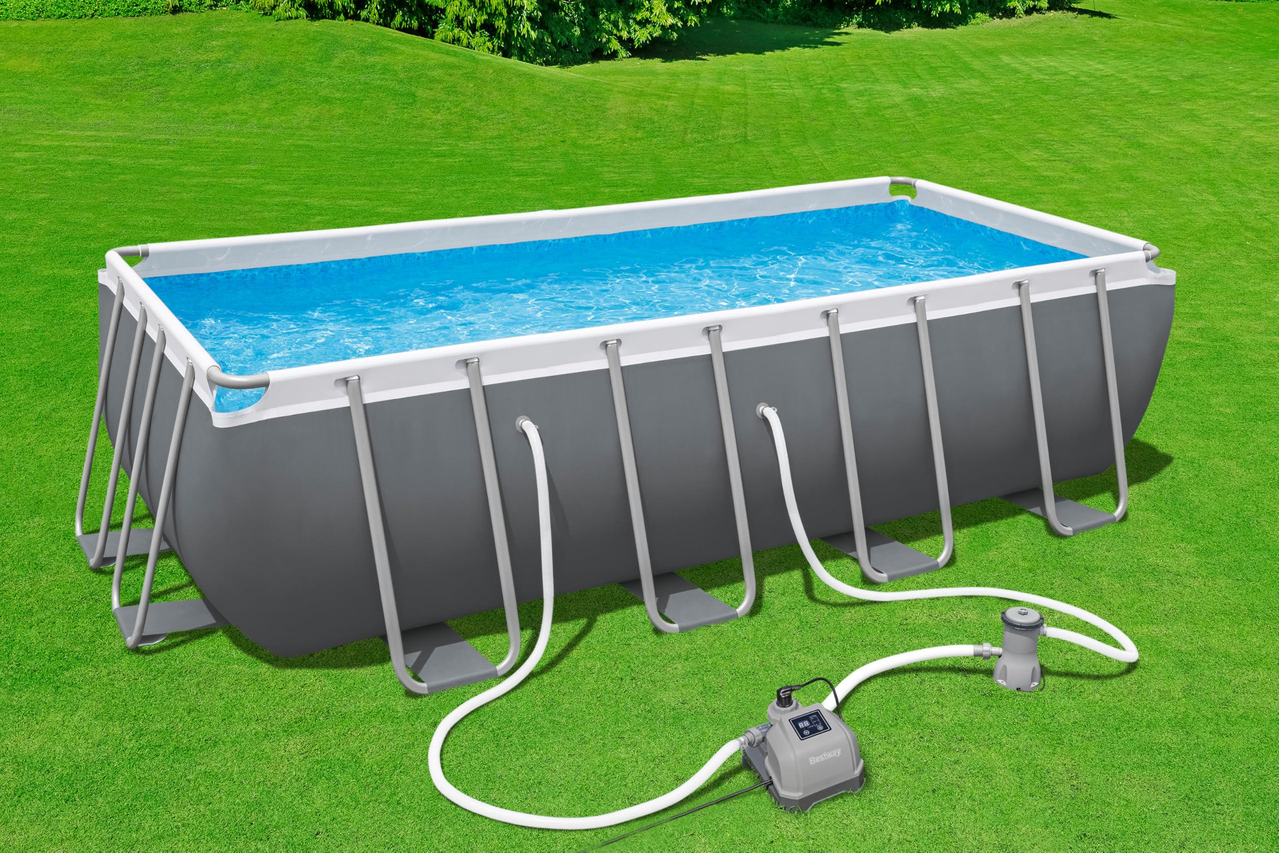 Bestway Salzwasser-Chlorinator Hydrogenic, 2 g/h, 19 W, Pool bis 8.327 Liter, Selbstreinigung, Automatische Tastensperre, GS-Zertifiziert, Chlorersatz, Haut- und augenschonend
