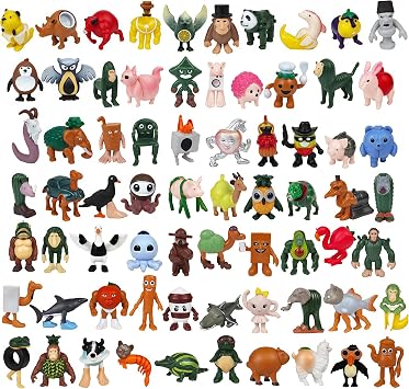 72 PCS Italian Brainrot Steal a Brainrot Toys, 1.8" Tralalero Tralala Action Figure, Tung Tung Tung Sahur Doll, Brain Rot Birthday Decorations, Kids Party Favors Gift