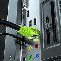 Vista 5 de Cable Ethernet Cat 7 para exteriores de 300 pies, cable de red Cat7 resistente 26 AWG, cable de conexión RJ45, velocidad de transmisión de 10 Gbps