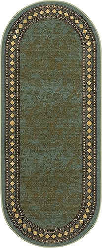 Miniatura 346 de Antep Rugs Alfombras modernas con bordes de 2 x 7 pies antideslizantes (antideslizante) de perfil bajo con parte trasera de goma para interiores