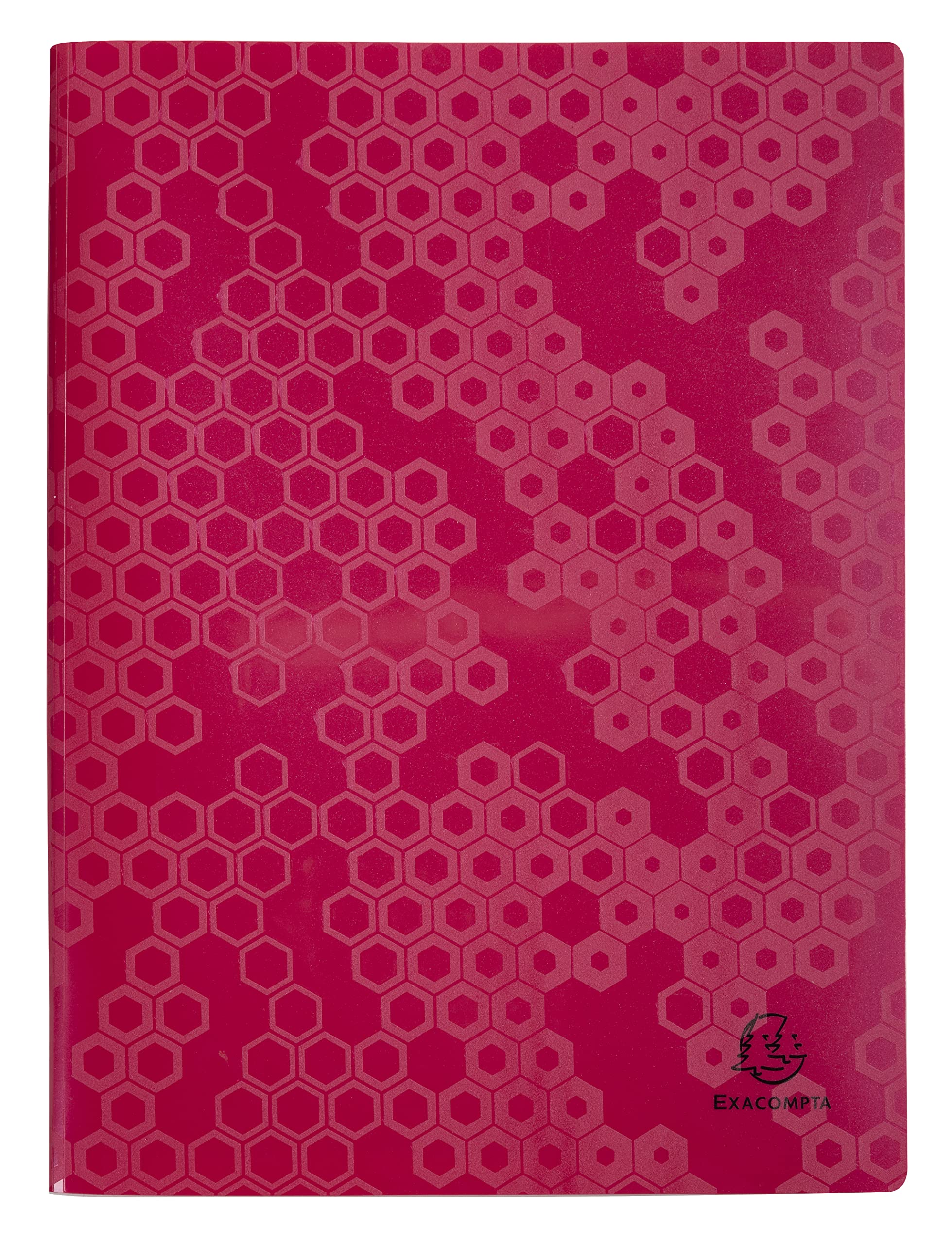 Exacompta - Réf. 88740E - Paquet de 4 Protège-documents Maïa - 40 pochettes cristal lisse - 80 vues - pour A4 - dim 24 x 32 cm - couverture en polypro recyclé semi-rigide - 4 couleurs assorties
