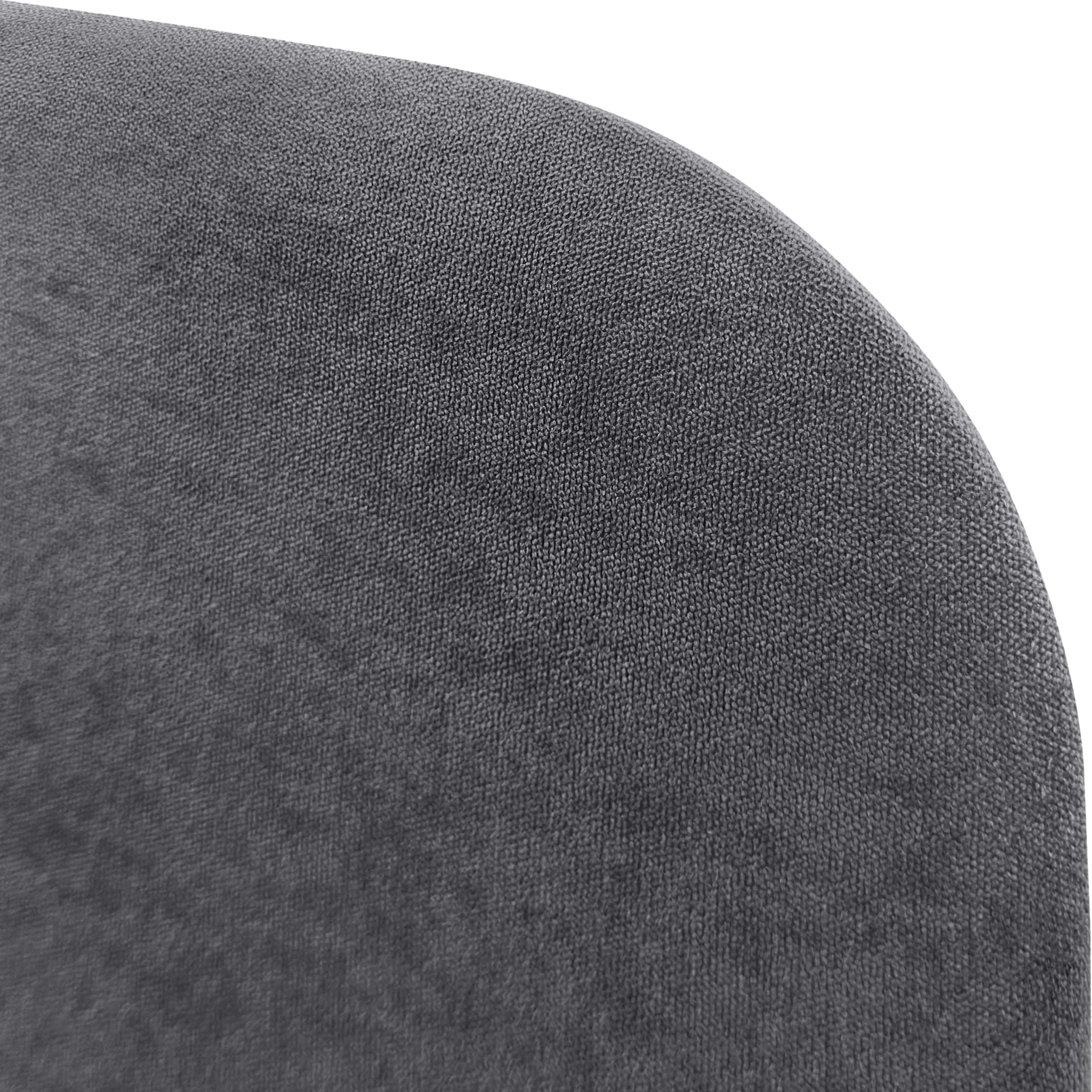 DHOME Cabecero Tapizado Curvo Liso Tela Aqualine 50cm Altura para Pared Acústicos Cabeceros Absorbentes Cabezal Cama Dormitorio (Gris Ceniza, 105cm)