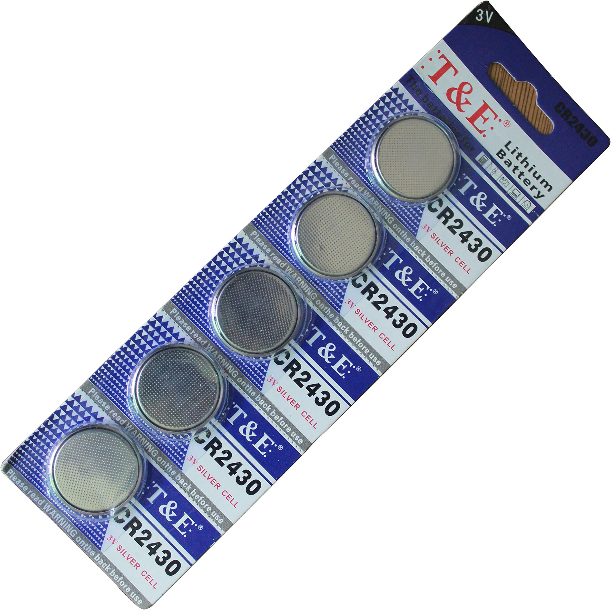 New 5 X Cr2430 Br2430 2430 3V Lithium Batteries FBA