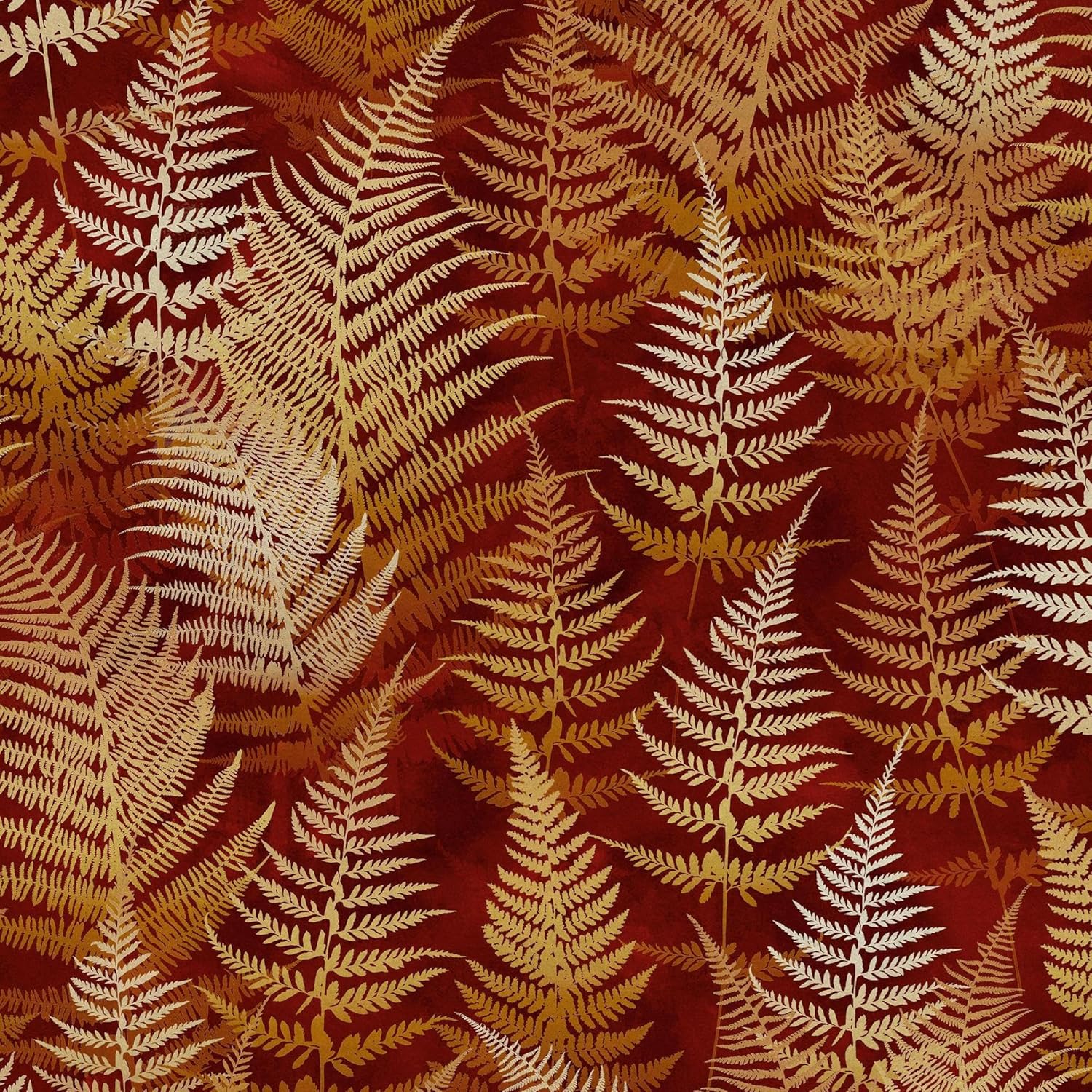 Woodland Fern Rust Removable Wallpaper