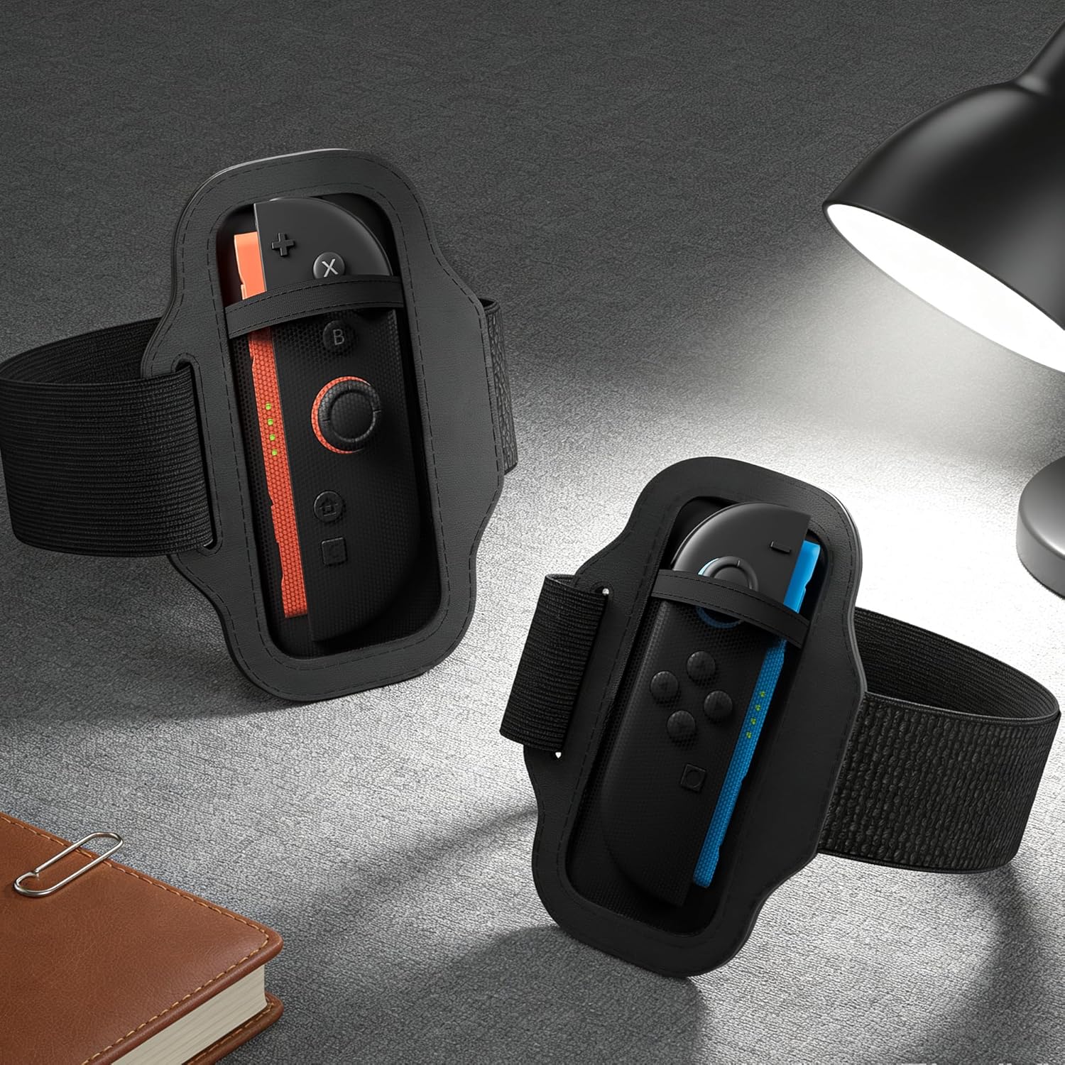 RHOTALL 2 Pack Leg Strap for Nintendo Switch/OLED/ 2 joycon Controller,Adjustable Leg Strap Game Accessories Compatible with Switch Sports Play Soccer/Ring Fit Adventure,Two Size for Adults & Children - Image 7