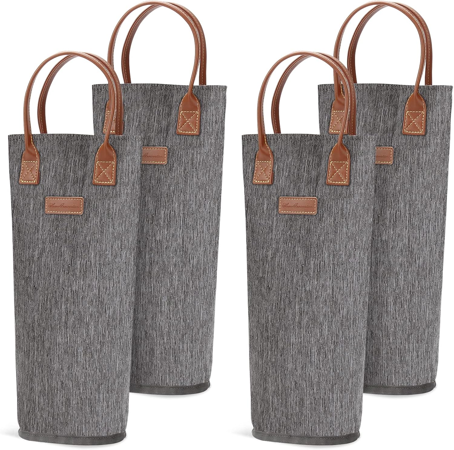 ZORMY 4 Pack Single Bottle Insulated Wine Tote, 1 Bottle