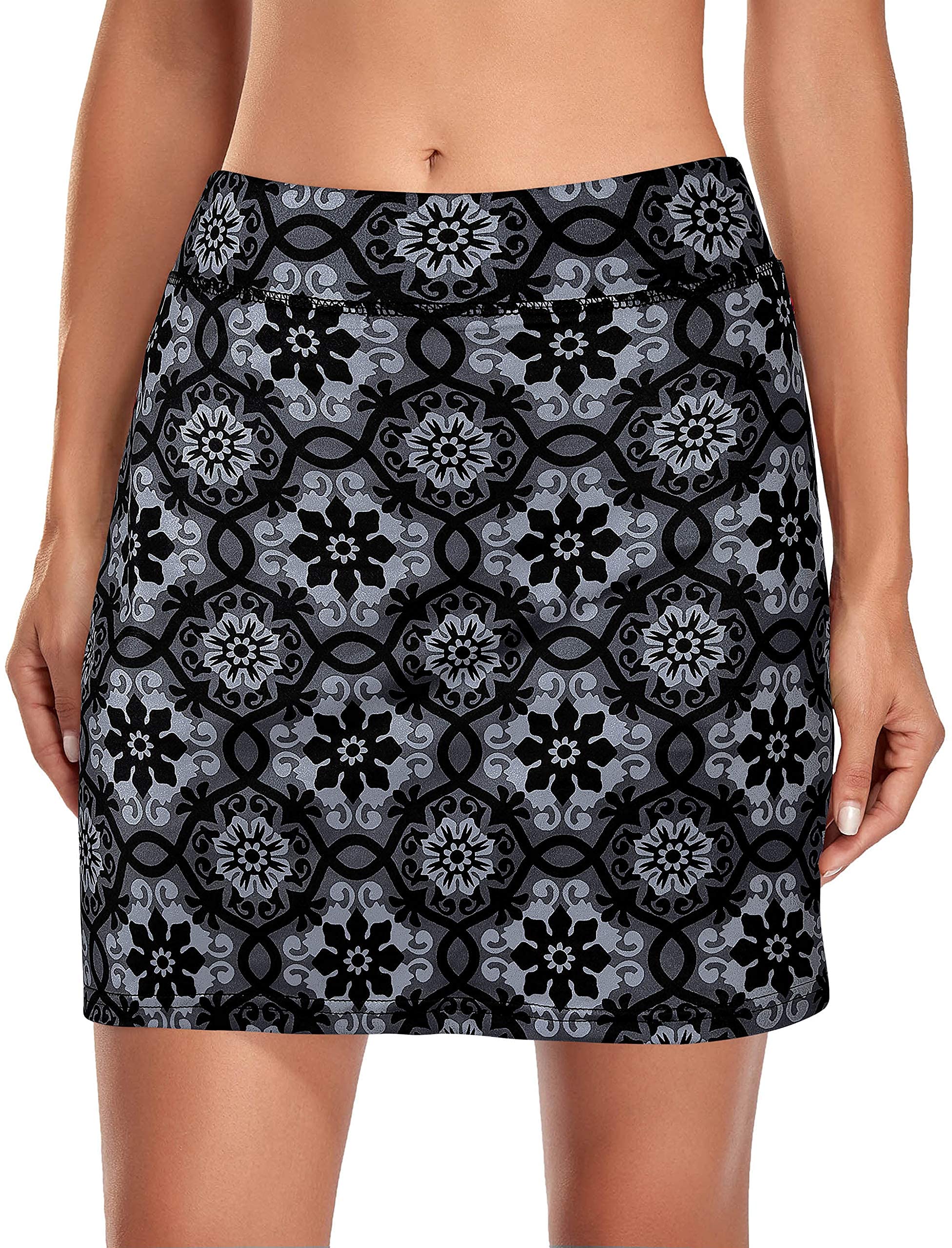 Kimmery Women's Athletic Tennis Skorts Golf Skirts with Pocket Sizes M-3XL