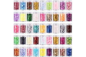 Chunky Glitter for Wax Melts: 45 Vibrant Colors for DIY Craft Magic