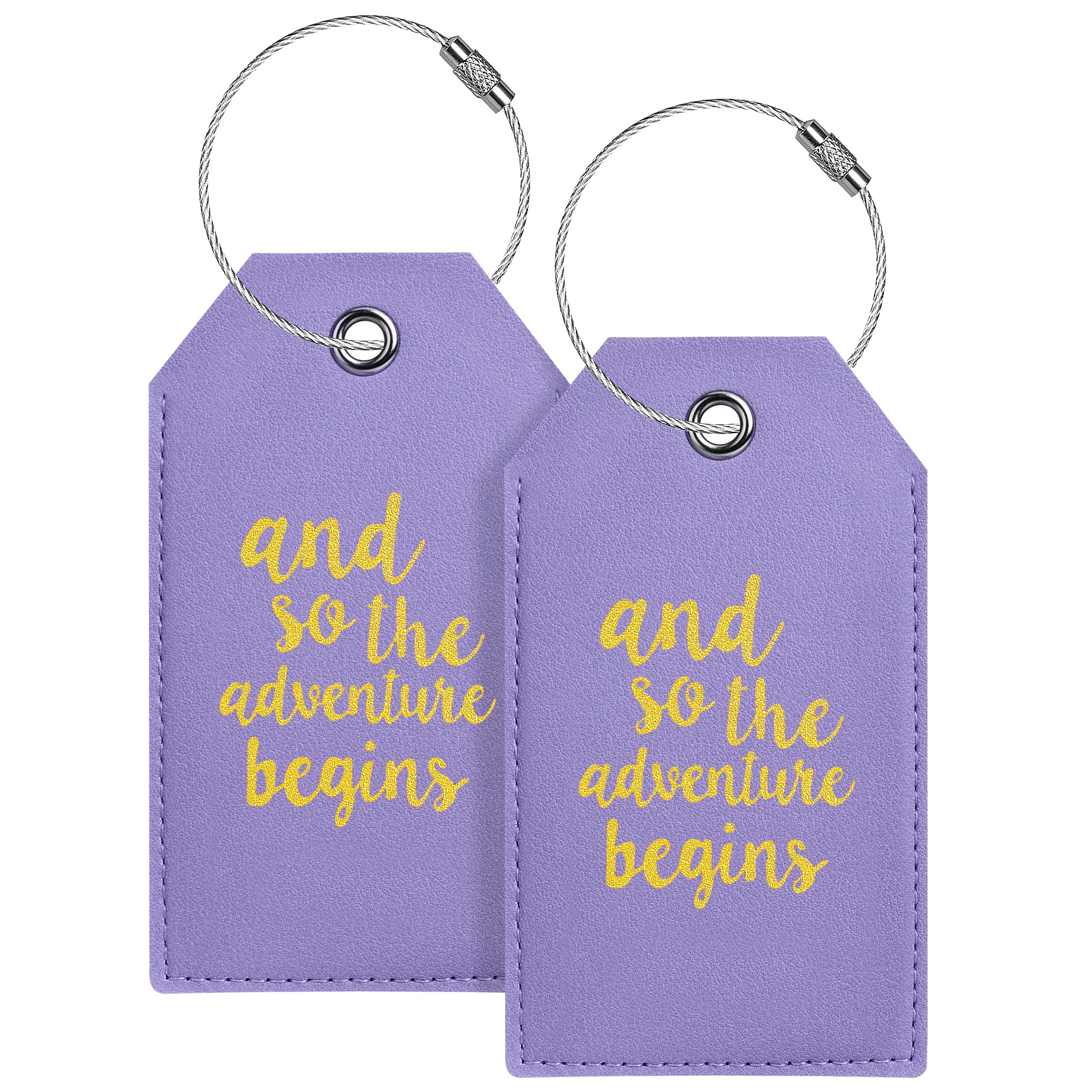 Luggage Tag & Initial Baggage Tags for Suitcases Leather Bag Tags for Backpacks Handbag School Instrument with Name ID Label Travel Essentials, Unique