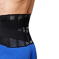 Vista 5 de Faja para soporte lumbar, cinturón de soporte, ancho y ajustable Neotech, M, 1