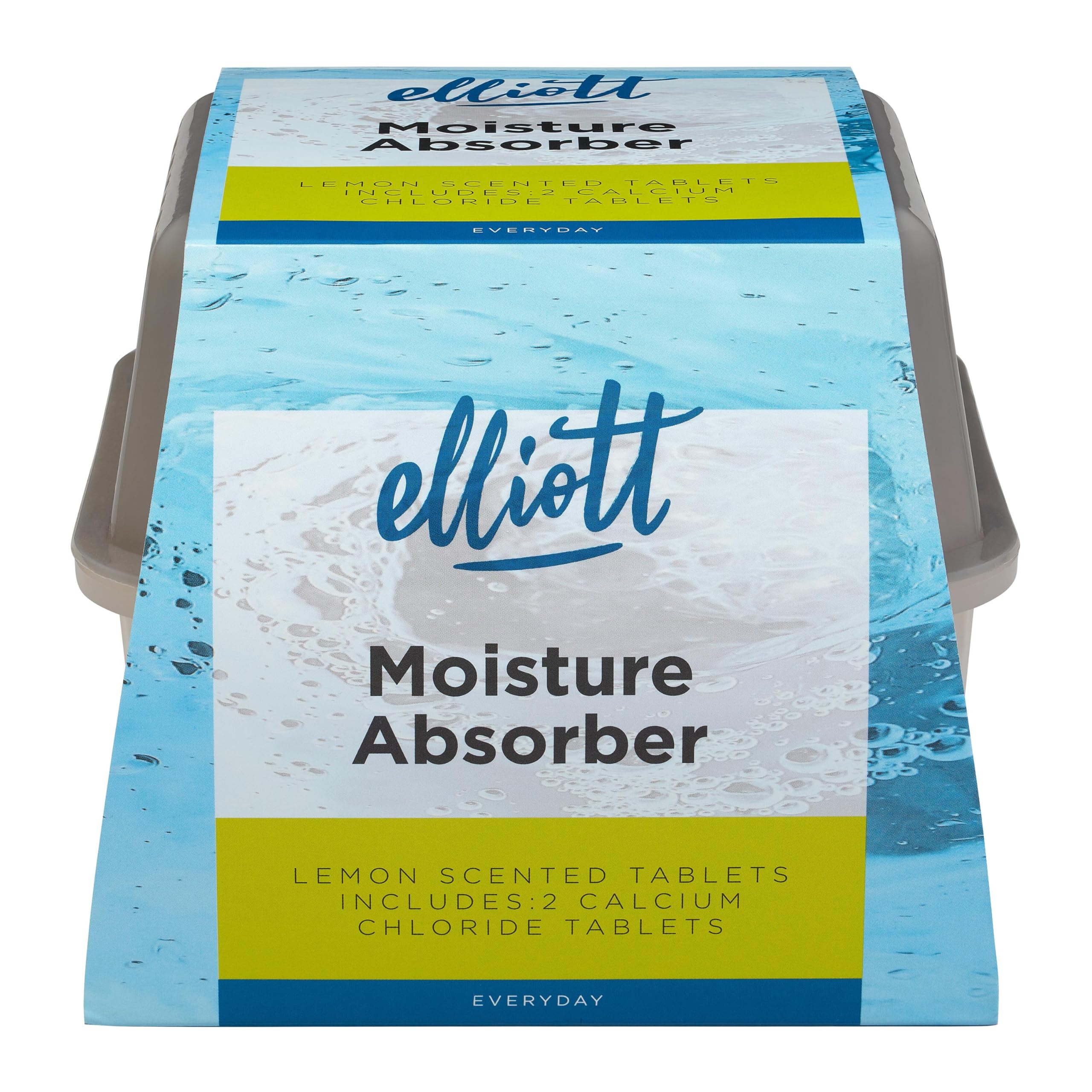 Elliott Moisture Absorber Pack of 2 - Lemon Scented for Fresh and Dry Spaces- Reduces Excess Moisture In: Cars, Caravans, Motorhomes,Garages,Sheds,Basements, etc