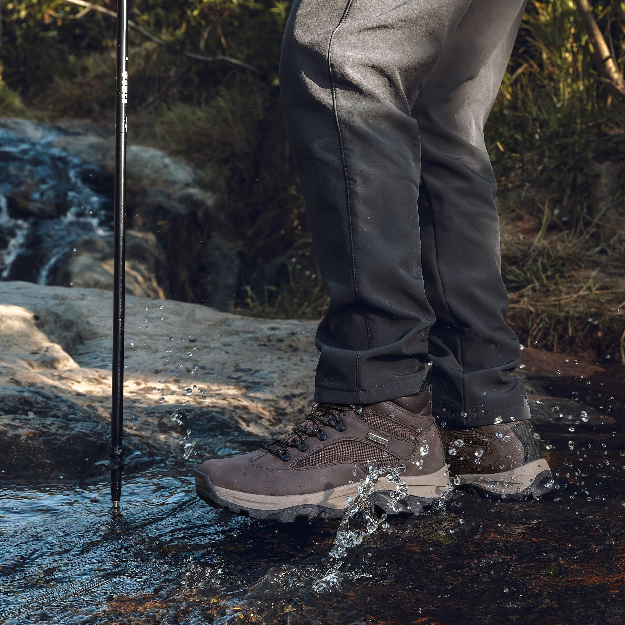 CC-Los Herren wasserdichte Wanderschuhe, rutschfest, Knöchelhoch