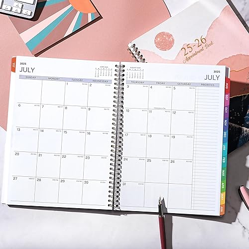 Miniatura 8 de Agenda de citas 2024-2025  Agenda de citas de julio de 2024 a junio de 2025, 2024-2025, agenda diaria semanal y mensual por hora con incrementos de