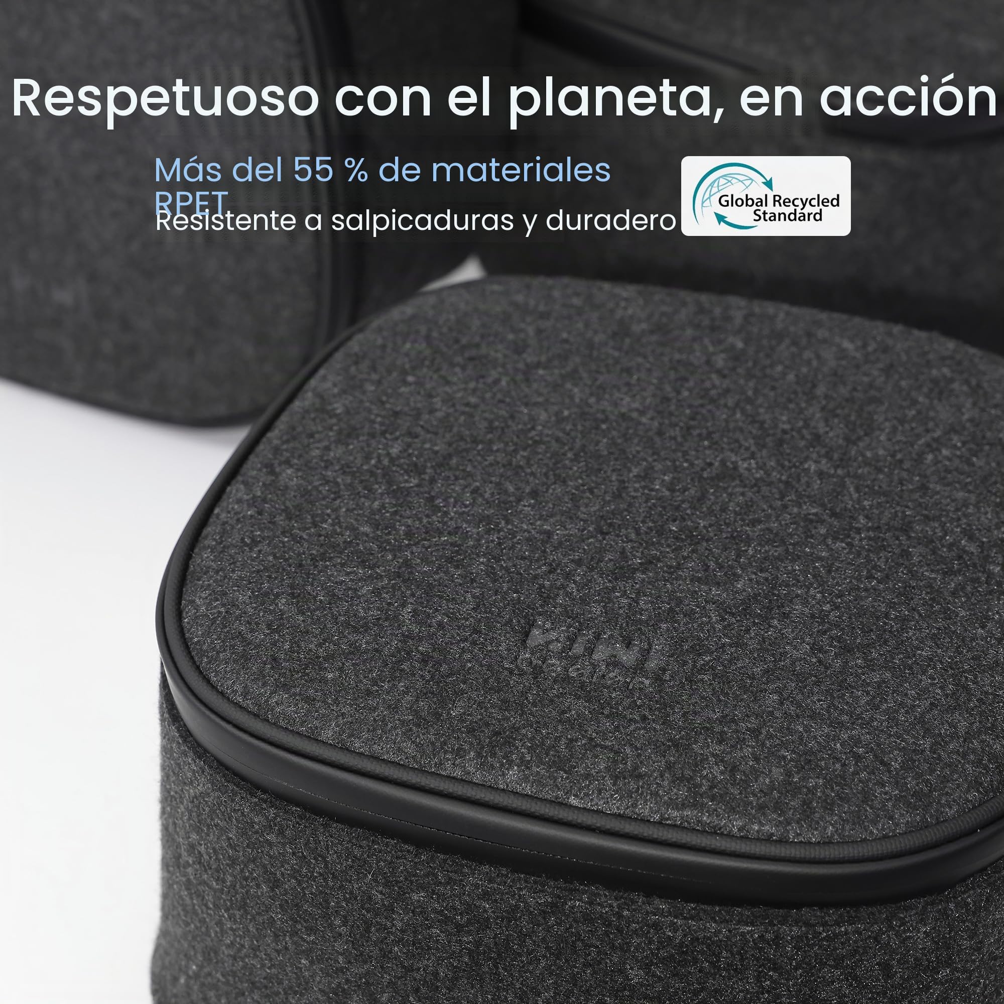 KIWI design P4 Juego de Estuches de Portátiles de Dos Piezas Válido con Meta Quest 3S/Quest 3/Quest 2/Vision Pro y Accesorios para Controladores Táctiles, No Válido con Correas Elite/Halo o de Batería