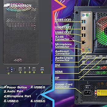 Amazon.com: STGAubron Gaming PC Computer Desktop, Radeon RX