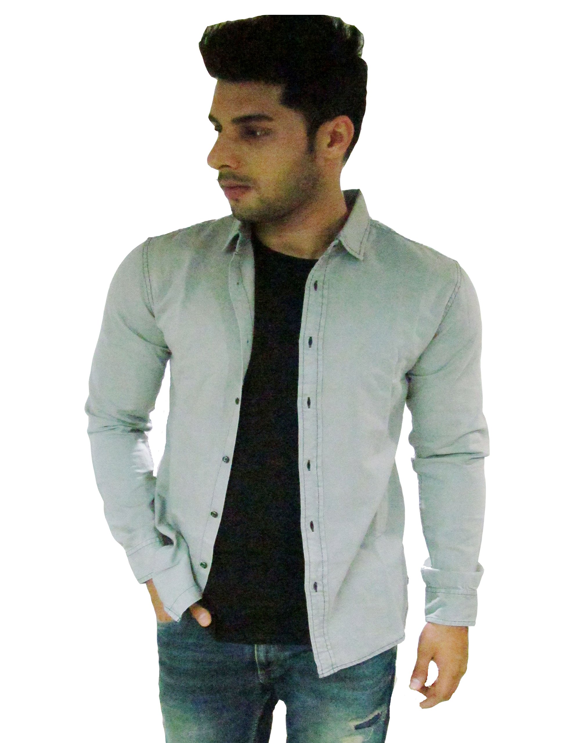 Mens. Denim ice Blue wash. Soft Feel with a Very Cool Look (Small)