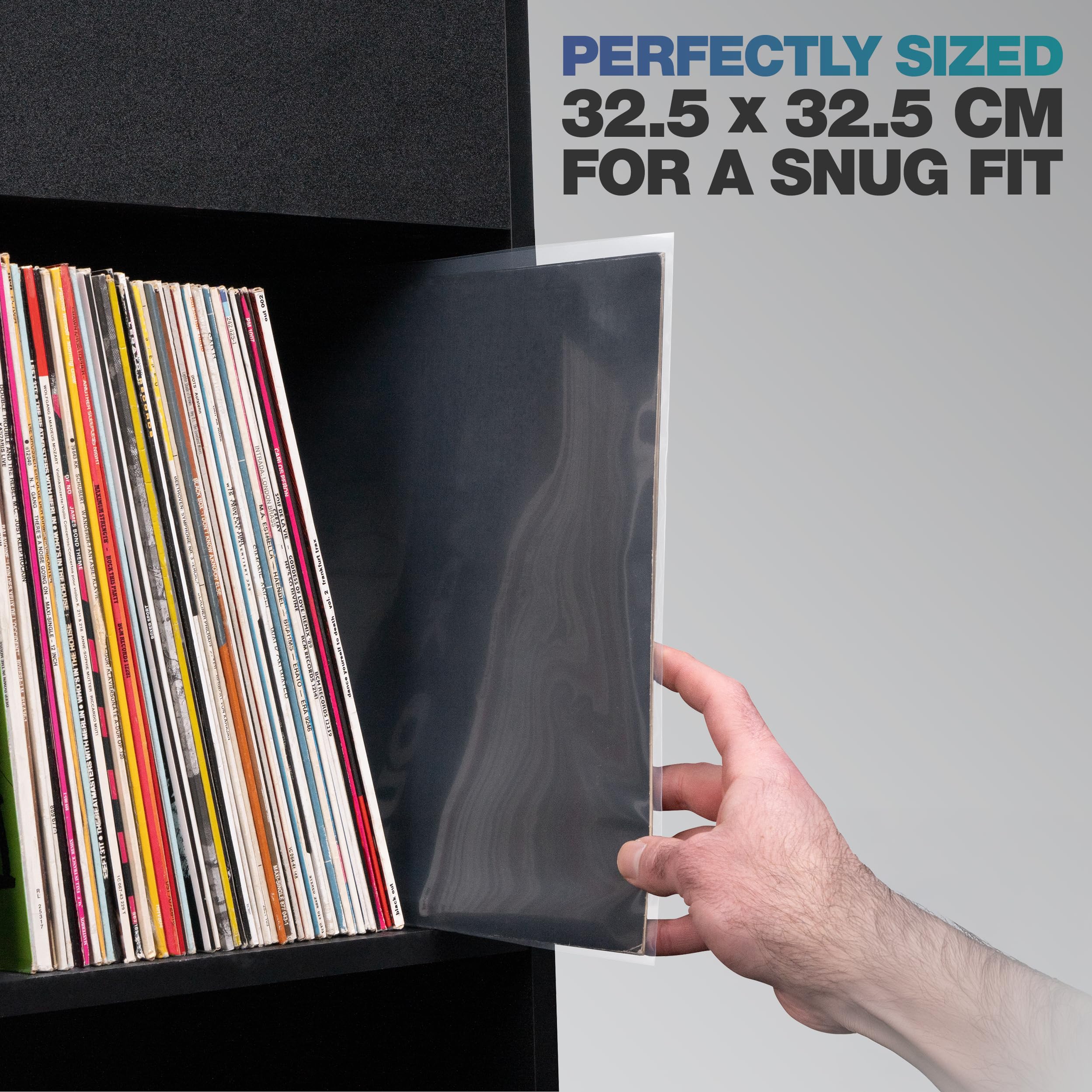 Reloop Premium 12“ Vinyl LP Outer Sleeves(100 pcs.) - Protection premium pour les collections de vinyles
