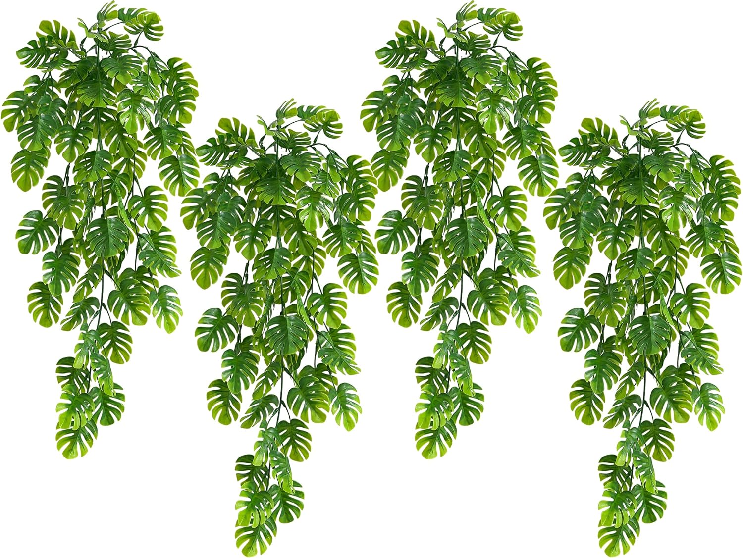 Karoro 4Pcs Artificial Hanging Plant Fake Hanging Plants