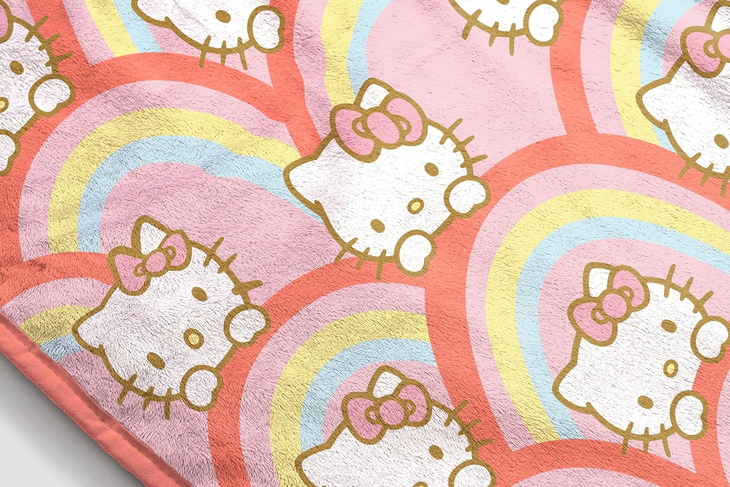 Jay Franco Plush Throw Blanket – Soft & Comfy Throw for Couch or Bed – Cozy Home Décor for Living Room & Bedroom, Multi - Hello Kitty, 46x60 - Throw Blanket - Image 6