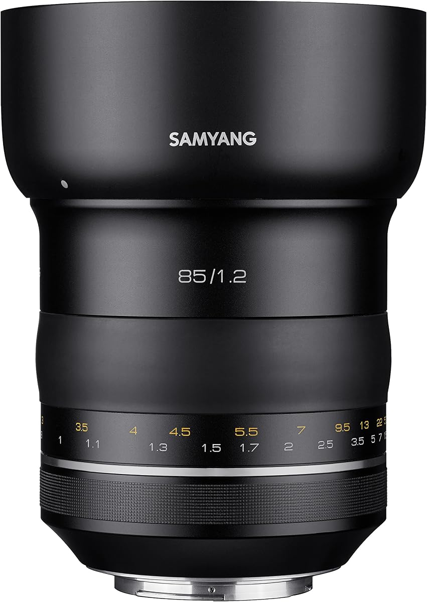 SYXP85 XP 85mm F1.2 Full Frame High-Speed Lens, Canon EF | Premium optical design delivers sharp image quality, natural color and reliable performance for creative photography.