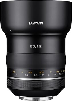 Samyang XP 85mm F1.2 Full Frame Lens for Canon EF -High-Speed Lens, Built-in AE Chip, F1.2 Aperture, Ultra Multi-Coating, Manual Focus, 86mm Filter, Weather-Resistant Metal Body, 8K Ready