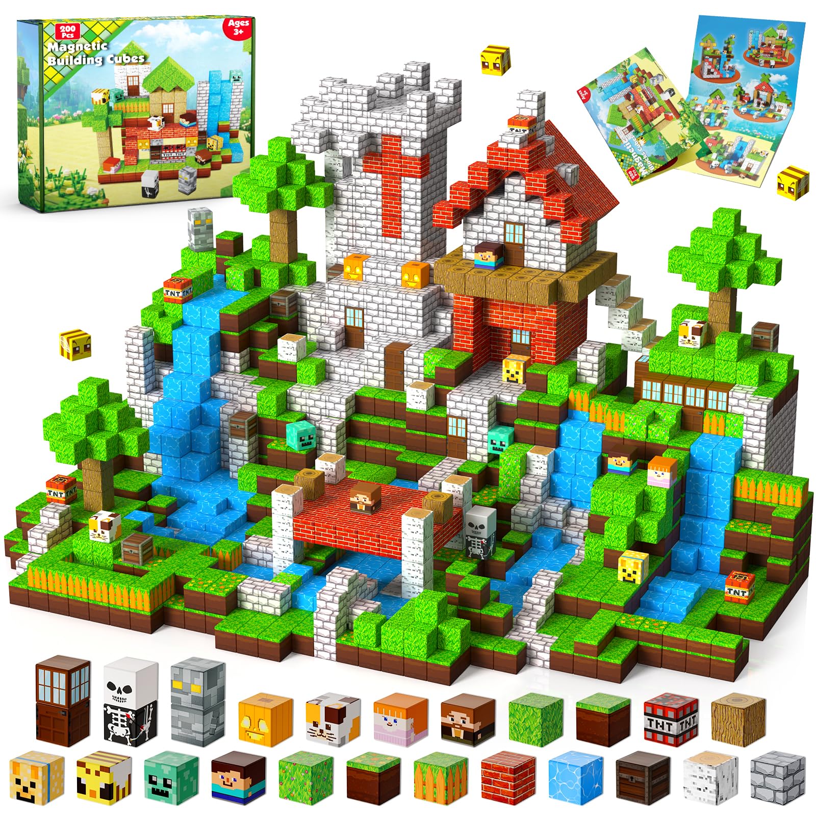 ToyUnited 200 szt. bloków magnetycznych
