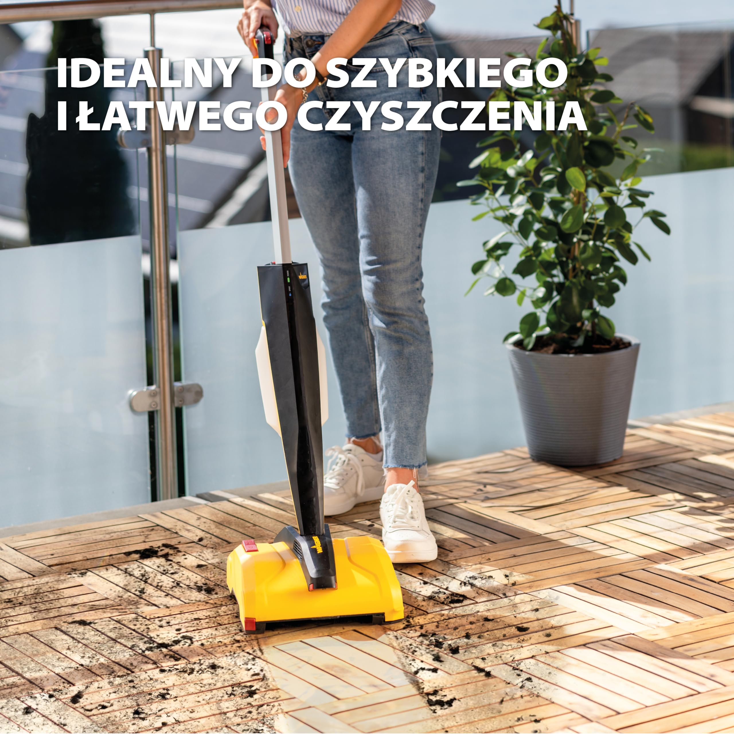WAGNER wielofunkcyjnemu urządzeniu do czyszczenia tarasów Levaro Powerbrush 18V (Bateria i ładowarka nie są dołączone) - do nieskomplikowanego sprzątania konserwacyjnego obszarów zewnętrznych